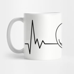 Heartbeat cat design Mug